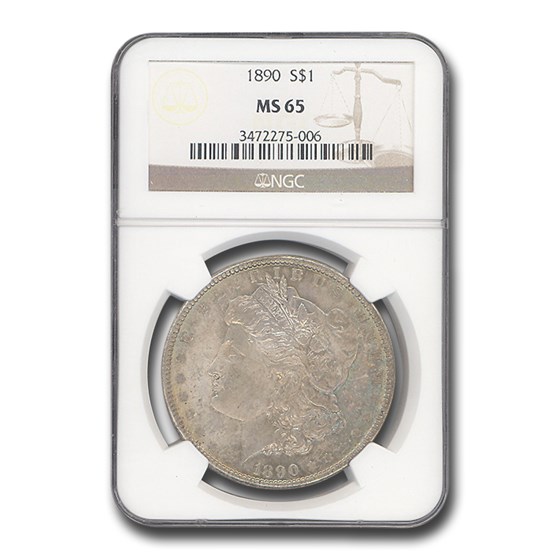 1890 Morgan Dollar MS-65 NGC