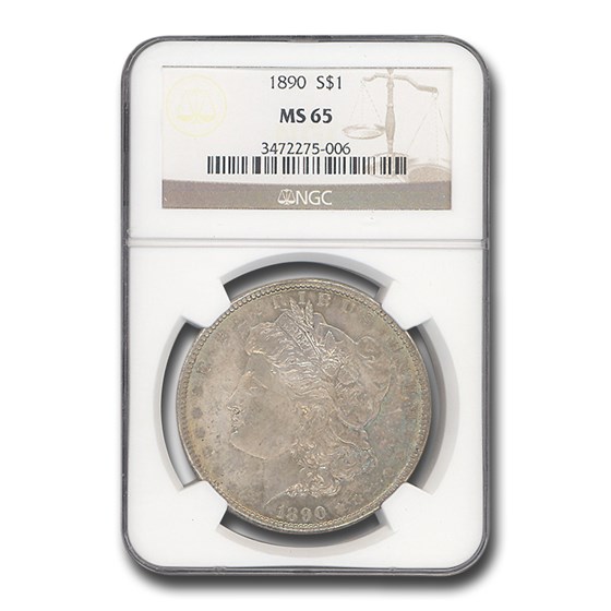 1890 Morgan Dollar MS-65 NGC 1890 Morgan Dollar MS-65 NGC