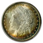1890 Morgan Dollar MS-65 PCGS (Toning)