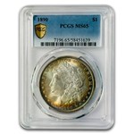 1890 Morgan Dollar MS-65 PCGS (Toning)