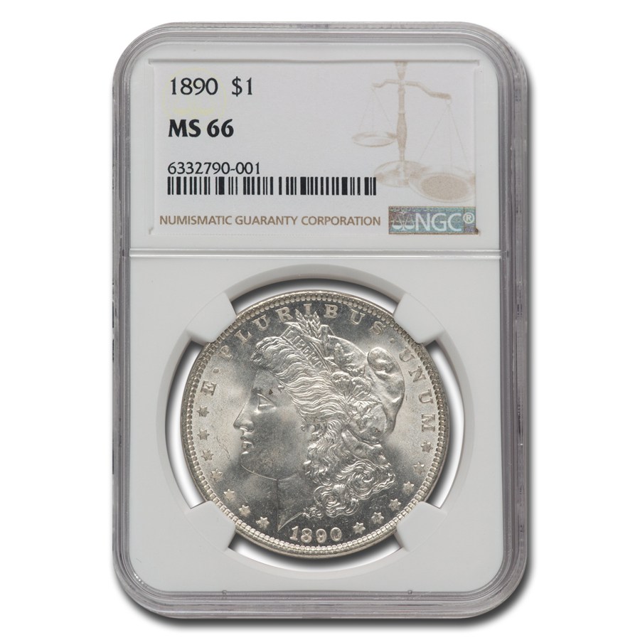 1890 Morgan Dollar MS-66 NGC