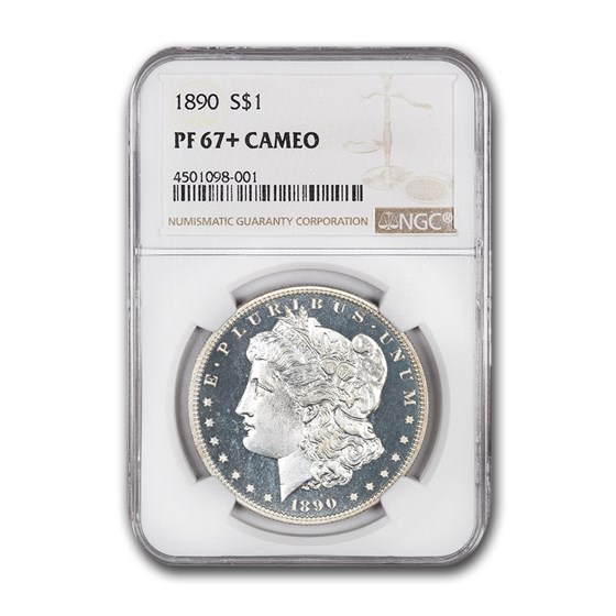 1890 Morgan Dollar PF-67+ Cameo NGC 1890 Morgan Dollar PF-67+ Cameo NGC