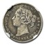 1890 Newfoundland Silver 10 Cents Victoria VF-25 NGC