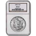 1890-O Morgan Dollar MS-60 NGC