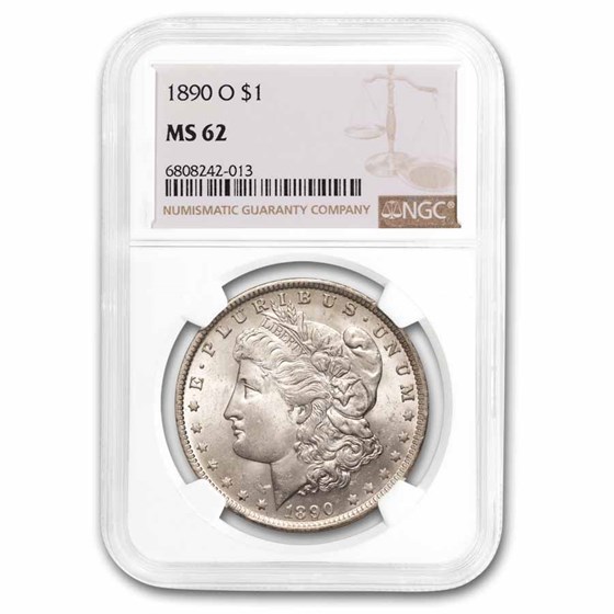 1890-O Morgan Dollar MS-62 NGC 1890-O Morgan Dollar MS-62 NGC