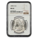1890-O Morgan Dollar MS-62 NGC
