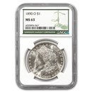 1890-O Morgan Dollar MS-63 NGC (Green Label)