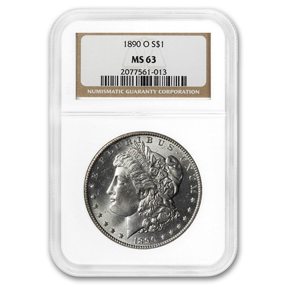 1890-O Morgan Dollar MS-63 NGC 1890-O Morgan Dollar MS-63 NGC
