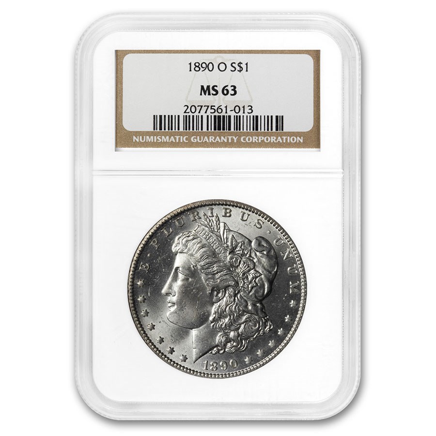1890-O Morgan Dollar MS-63 NGC
