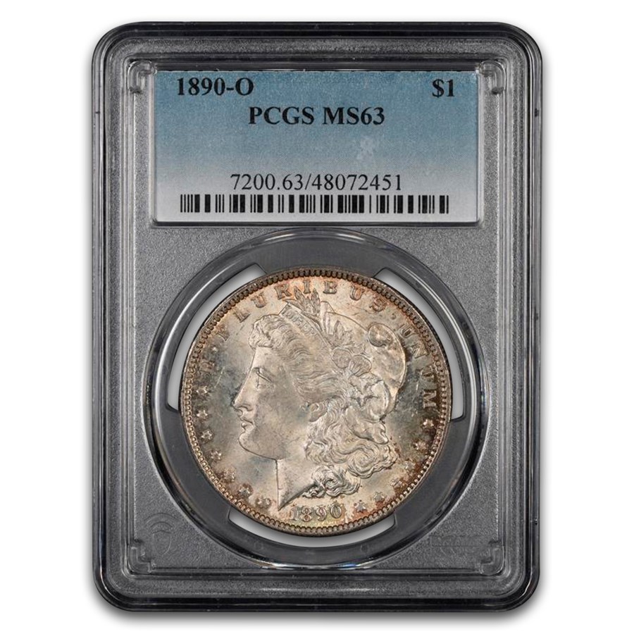 1890-O Morgan Dollar MS-63 PCGS (Toned)