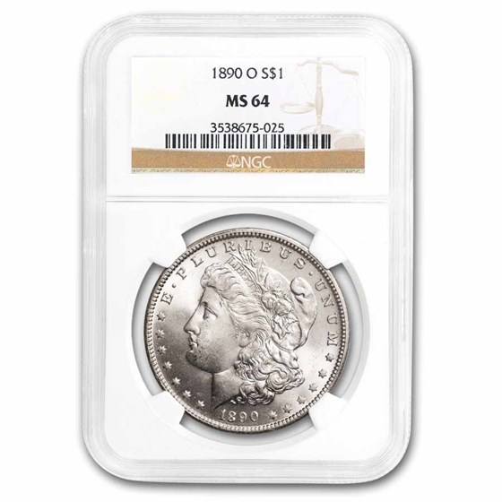 1890-O Morgan Dollar MS-64 NGC 1890-O Morgan Dollar MS-64 NGC