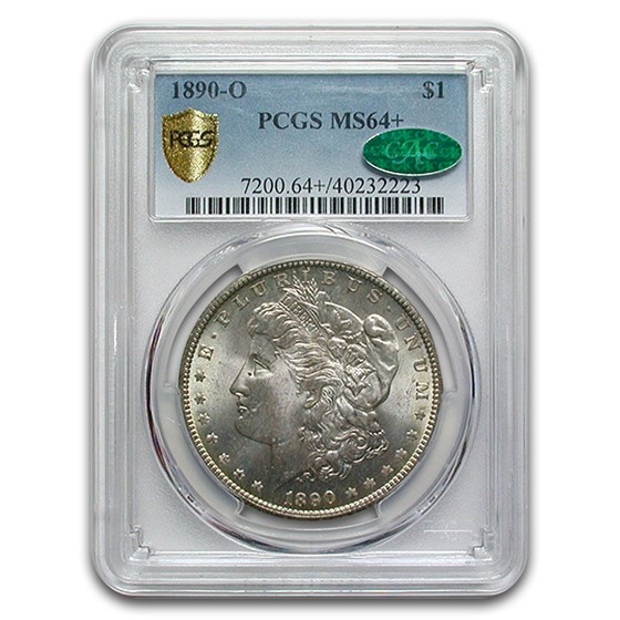 1890-O Morgan Dollar MS-64+ PCGS CAC 1890-O Morgan Dollar MS-64+ PCGS CAC