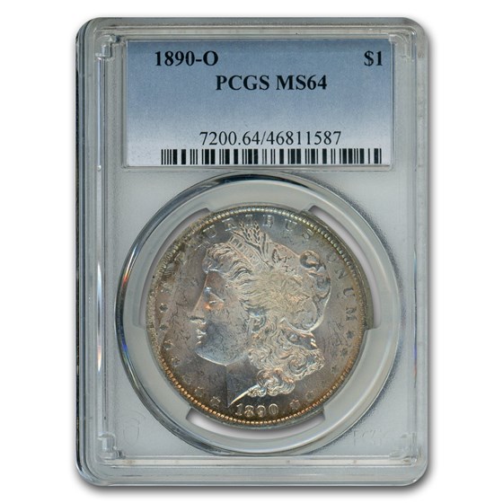 1890-O Morgan Dollar MS-64 PCGS (Toned) 1890-O Morgan Dollar MS-64 PCGS (Toned)
