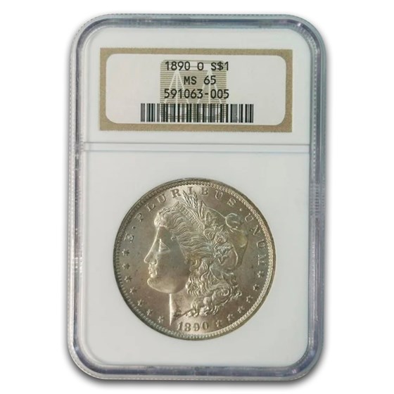 1890-O Morgan Dollar MS-65 NGC