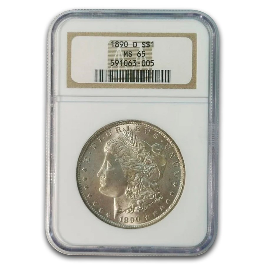 1890-O Morgan Dollar MS-65 NGC