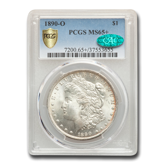 1890-O Morgan Dollar MS-65+ PCGS CAC 1890-O Morgan Dollar MS-65+ PCGS CAC