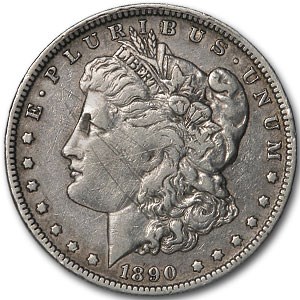 1890-O Morgan Dollar XF Detail (VAM-4B, Pitted Rev, Scratched) 1890-O Morgan Dollar XF Detail (VAM-4B, Pitted Rev, Scratched)