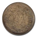 1890-Pts Bolivia Silver 5 Centavos AU-58 PCGS