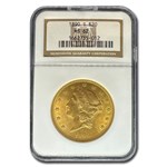 1890-S $20 Liberty Gold Double Eagle MS-62 NGC