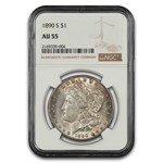 1890-S Morgan Dollar AU-55 NGC