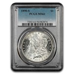 1890-S Morgan Dollar MS-61 PCGS