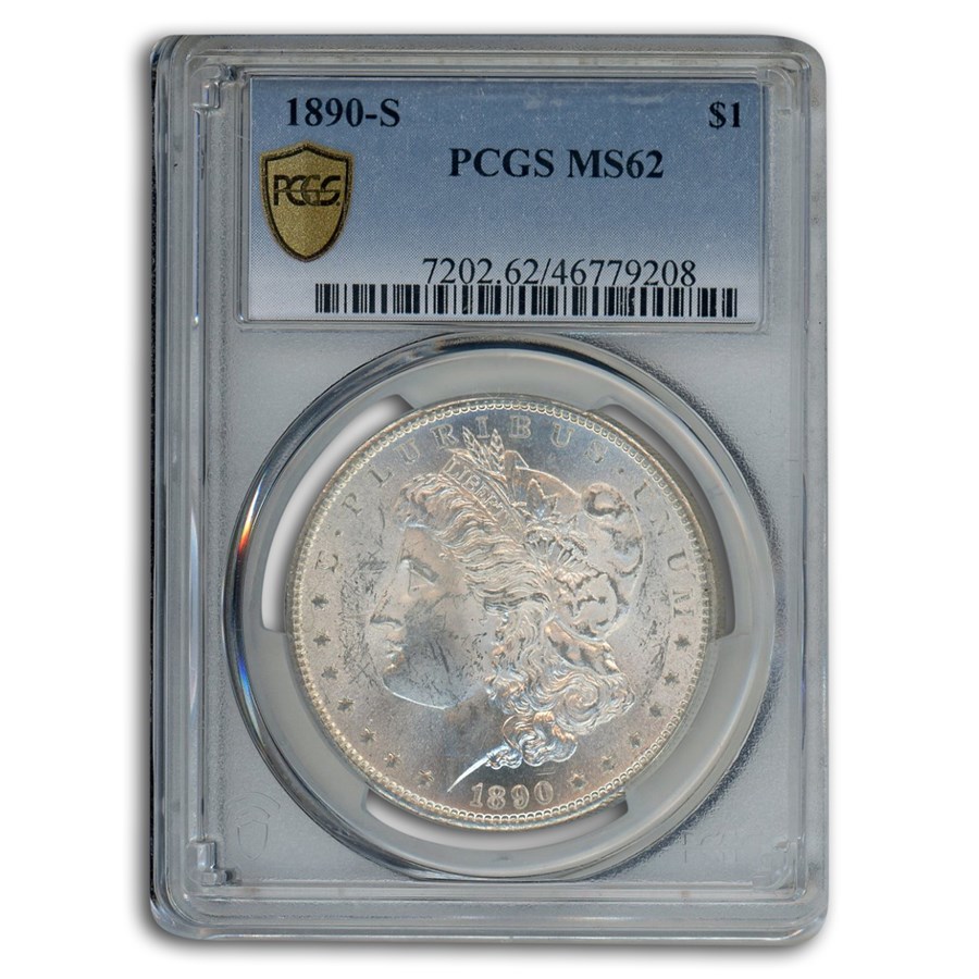 1890-S Morgan Dollar MS-62 PCGS