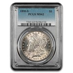 1890-S Morgan Dollar MS-62 PCGS