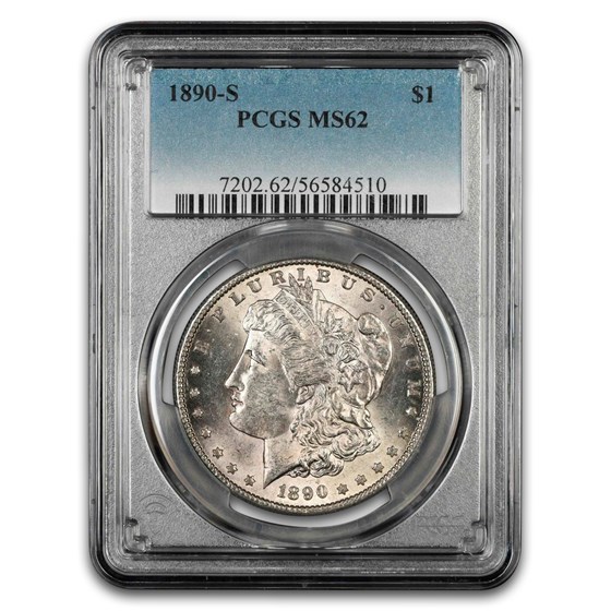 1890-S Morgan Dollar MS-62 PCGS