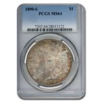1890-S Morgan Dollar MS-64 PCGS (Toned)