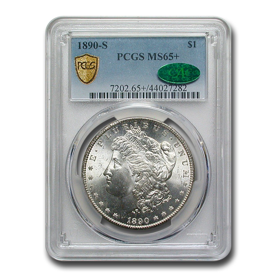 1890-S Morgan Dollar MS-65+ PCGS CAC