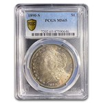 1890-S Morgan Dollar MS-65 PCGS (Toned)