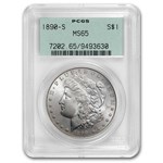 1890-S Morgan Dollar MS-65 PCGS