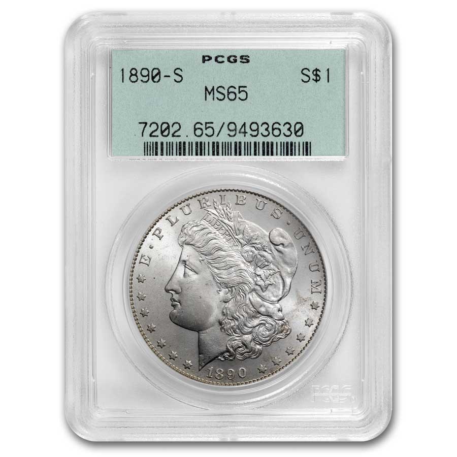 1890-S Morgan Dollar MS-65 PCGS