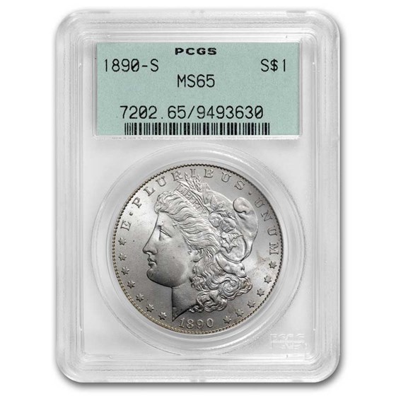 1890-S Morgan Dollar MS-65 PCGS 1890-S Morgan Dollar MS-65 PCGS