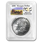1890 Stage Coach Morgan Dollar BU PCGS