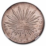 1890-Zs FZ Mexico Silver 8 Reales MS-62 NGC