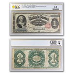 1891 $1.00 Silver Cert. Martha Washington F-12 PCGS (Fr#223)