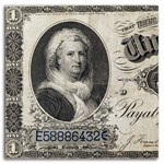 1891 $1.00 Silver Cert. Martha Washington VF (Fr#223)