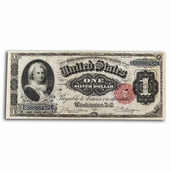 1891 $1.00 Silver Cert. Martha Washington VF (Fr#223) 1891 $1.00 Silver Cert. Martha Washington VF (Fr#223)