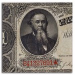 1891 $1.00 Treasury Note Stanton AU-53 PCGS (Fr#351)