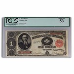 1891 $1.00 Treasury Note Stanton AU-53 PCGS (Fr#351)