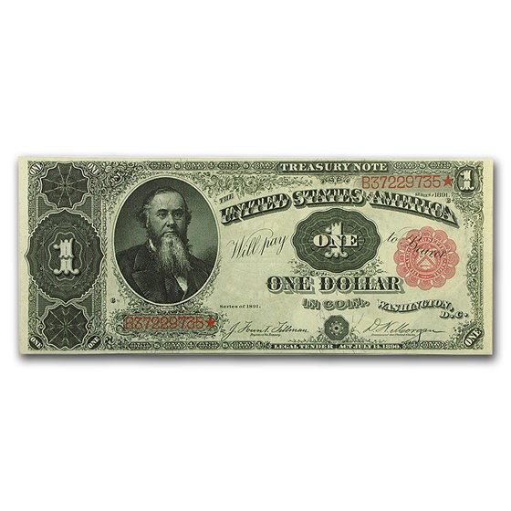 1891 $1.00 Treasury Note Stanton CU 1891 $1.00 Treasury Note Stanton CU