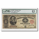1891 $1.00 Treasury Note Stanton F-12 PMG (Fr#351)