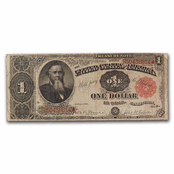 1891 $1.00 Treasury Note Stanton Fine (Fr#352) 1891 $1.00 Treasury Note Stanton Fine (Fr#352)