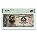 1891 $1.00 Treasury Note Stanton VF-20 PMG (Fr#351)