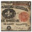1891 $1.00 Treasury Note Stanton VG-10 PCGS (Fr#351)