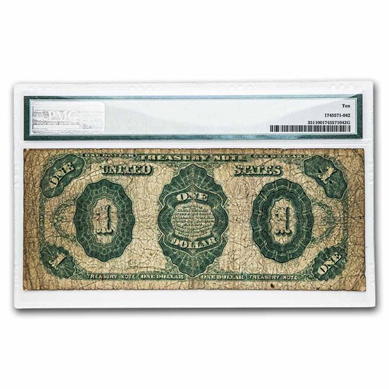 1891 $1.00 Treasury Note Stanton VG-10 PMG (Fr#351) 1891 $1.00 Treasury Note Stanton VG-10 PMG (Fr#351)
