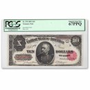 1891 $10 Treasury Note Sheridan CU-67 PPQ PCGS (Fr#370)