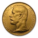 1891-1904 Monaco Gold 100 Francs Albert I AU