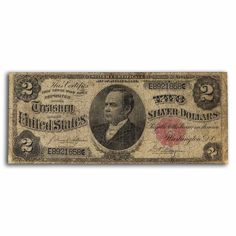 1891 $2.00 Silver Certificate William Windom Good (Fr#246)